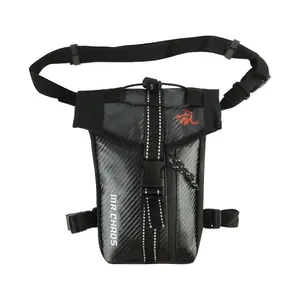 Motorcycle Leg Bag Waterproof Adjustable Strap Durable Wear-Resistant for Outdoor Riding Daily Commute Waist Bag