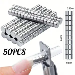 10/20/50pcs SetMagnetic Cat Eye Nail Art Roller, Low Allergy Magnetic Tool for Nail Design, Perfect Manicure & Pedicure Accessory, Nail Care Tool, Nail Supply