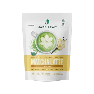 Organic Vanilla Matcha Latte Mix – Cafe Style Sweetened Beverage, Vegan & Gluten-Free, USDA Certified, 5.5 oz
