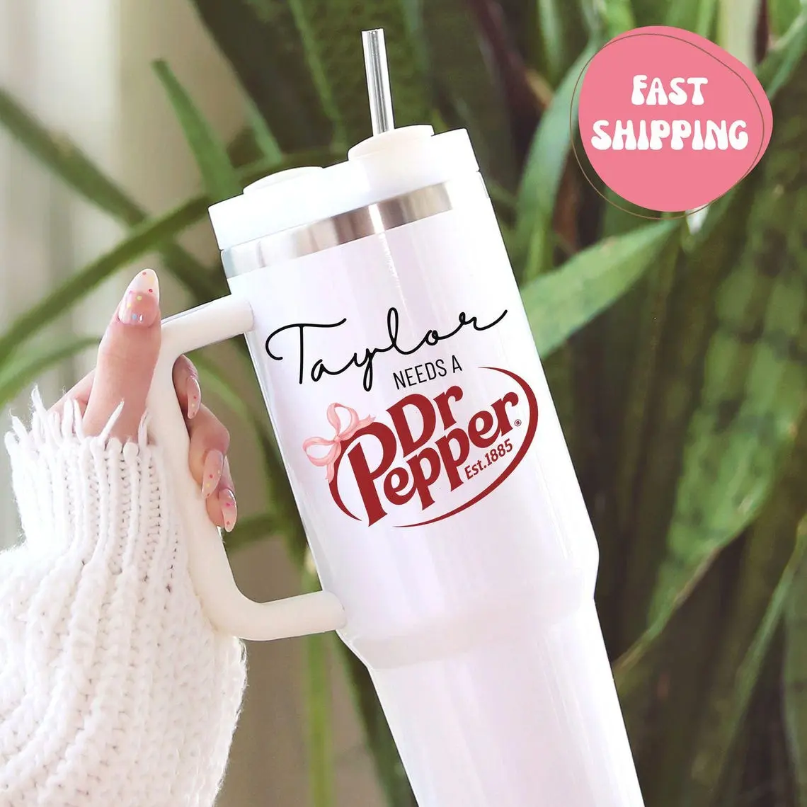Personalized Dr Pepper Lover Tumbler, Custom Name Soda Lover Cup, Fan Gift, Funny Soda Quote Cup