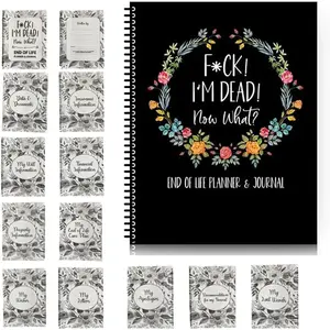 End of Life Planner Organizer Binder - Funny Workbook, I'M  Now What Book Planner,Important Document Organizer, Estate Planning,Life Book Document Organizer Notebook(Upgrade paper)