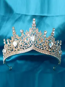 Luxurious Leaf Palace Bride Princess Crown Tiaras, Perfect for Weddings, Stage Shows, Birthday Gifts, Elegant Party Accessory