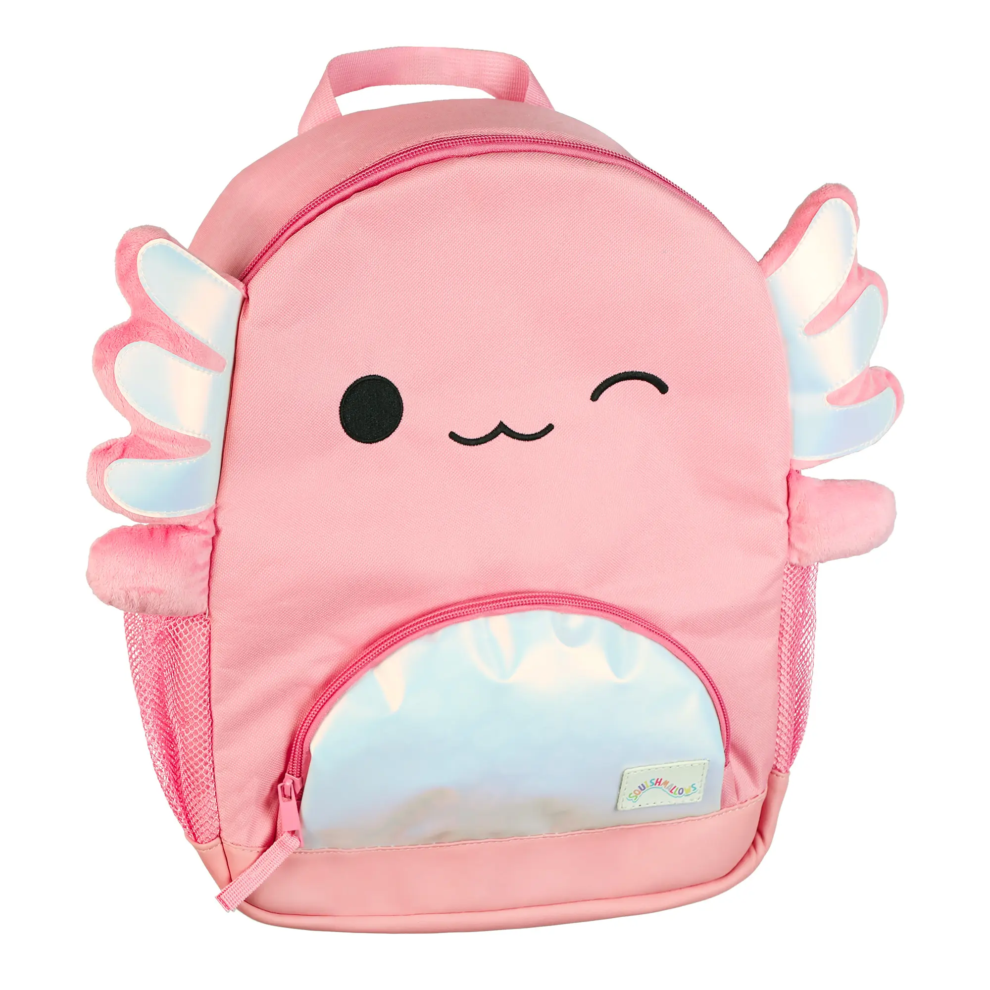 Squishmallows Backpack 16" Archie The Axolotl Bag with Adjustable Straps