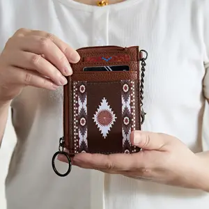 POSHLY Women's Wallet,  Keychain wallet for women, Credit Card Holder, Business Card Holder, Leather Women Wallet, Credit Card Holder for Women, Slim Wallet with Keychain