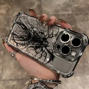 Phone Case - Anime Y2K Justice Angel Designed Phone Case Compatible with Iphone 17 16, 15, 14, 13, 12, 11 Pro Max, X, XR, XS Max, Samsung S21 S22 S23 S24 S25 , Shockproof Transparent Soft Back Cover