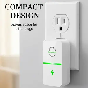 4/2 Counts Plug-In Power Box Equipped with US Standard Plug – 2026 Newest Updated Design, Universal Wide Voltage Design Compatible with Global 90–250V AC Input Range Multi Plug Outlet