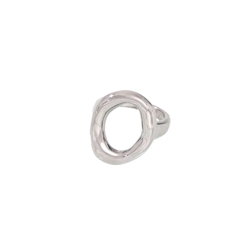 Open Oval Ring - Stainless Steel