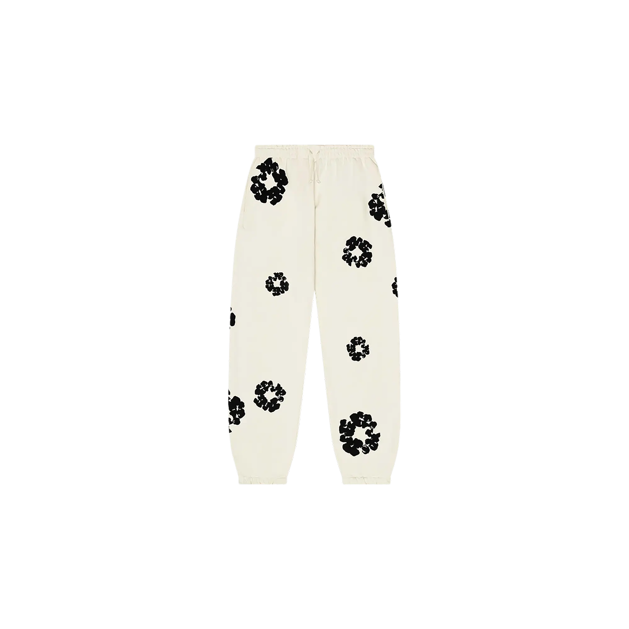 Cotton Wreath Sweatpants "Oatmeal / Black" DT632
