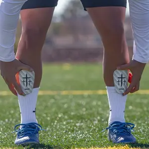 White/Black Cross Shin Mini Guards