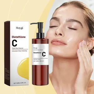 Hoygi Vitamin C Facial Cleansing Oil With Glutathione & Lemon Extract Gentle Moisturizing Makeup Remover Deep Clean Hydrating Oil Cleanser