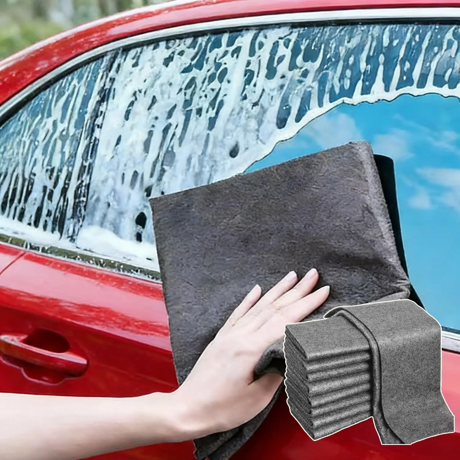 10 Pack Upgraded Thickened Magic Cleaning Cloth Reusable Microfiber Cleaning Rag Bsorbent Magic Cleanings Glass Cloth Kitchen Toilet Cleanings Cloths for Kitchen Window Glass Cars