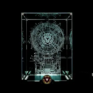 LED Light Acrylic Display Case for Marvel 76344 Mark 3 Collectors' Edition