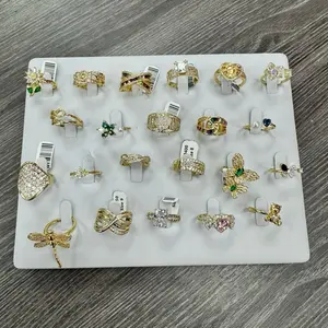 Lote anillos dama include display
