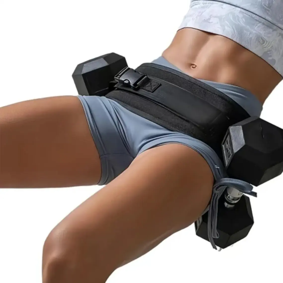 Adjustable Resistance Weightlifting Belt for Home Functional Training Workouts, Kettlebell Training & Sculpt Body Shaping
