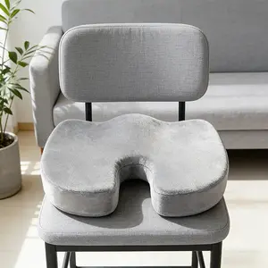 Office Chair Seat Cushion with Memory Foam, Designed for Long Time Sitting, Tailbone Support.
