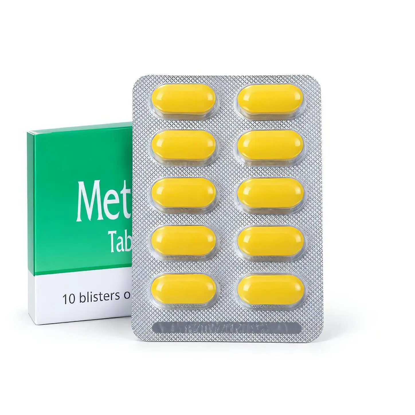 Met Supplement Tab 10 Blisters of Yellow Tablets for Health Management