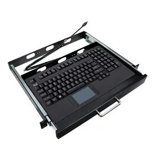 Adesso AKB-425UB-MRP EasyTouch Rackmount Touchpad Keyboard with Rackmount (1 RU)