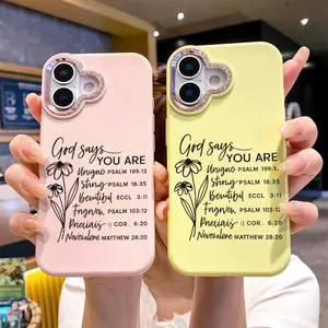 God Says You Are Phone Case, Inspirational Scripture Style, for compatible with iPhone 17/17pro/17promax/17Air/iphone16/16pro/16plus/16promax/15/15promax/15pro/11/12/13/14promax/12mini/13mini/11pro/11promax/12pro/12promax/13pro/13promax/14pro/14promax