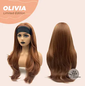JBEXTENSION 26 Inches Copper Curly Fashion Headband Wig OLIVIA LIMITED EDITION