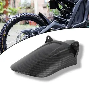 Dirt Bike Rear Wheel Fender for Surron Light Bee Imitation Carbon Fiber Motorcycle Shock Mudguard Mud Guard for Sur Ron Light Bee X S X160 X260 Motor Parts Accessories