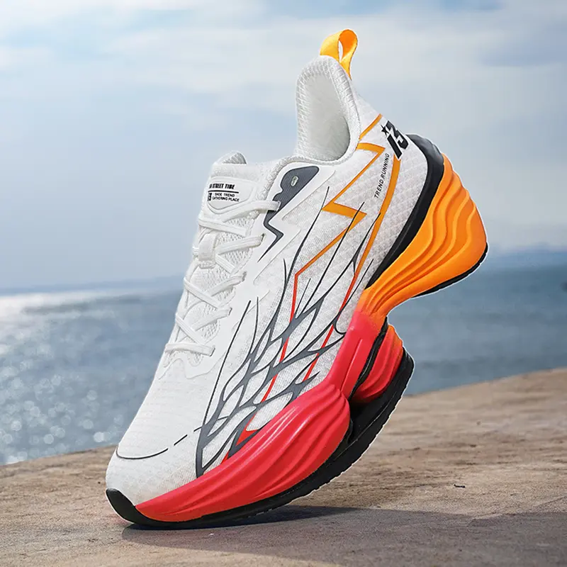 Casual sports shoes men's thick-soled soft-soled wear-resistant, non-slip, breathable, light and comfortable running shoes
