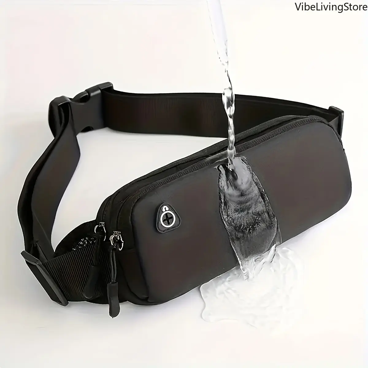 Men's Ultra-Thin Nylon Crossbody Waist Bag - Zipper Fanny Pack, Compact, Lightweight, Waterproof, Portable Men's Accessory for Commuter Fitness, Outdoor Camping, Men's Accessories