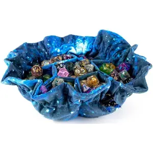 FanRoll by Velvet Organiser Bag - Modern Storage Bag with Compartments, Pockets for Dungeons and Dragons Role Playing Accessories (Galaxy)