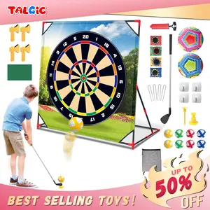 Battle Golf Game Set,Kids Outdoor Play Equipment,Indoor Outdoor Golf Games for Adults Family Kids,Hitting Mat,Wall for Living Sports Activities With Putting Practice Toy And Swing Training