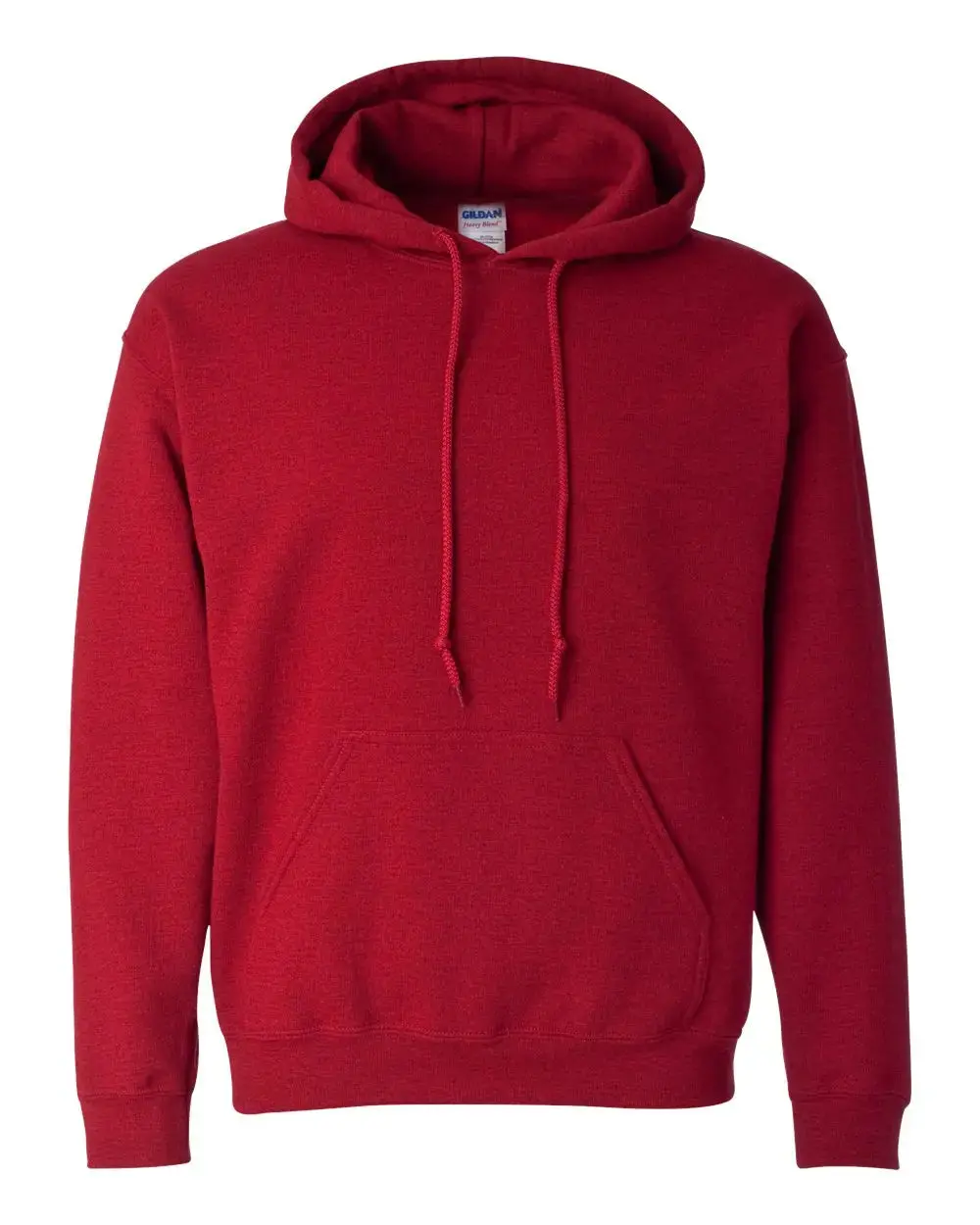 Unisex Heavy Blend Fleece Hooded Sweatshirt, Gildan Antique Cherry Red, Soft Casual Fashion Menswear Tops
