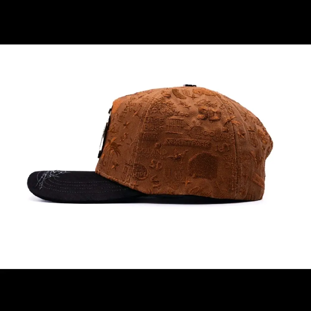 SD Brown Baseball Hat Snapback
