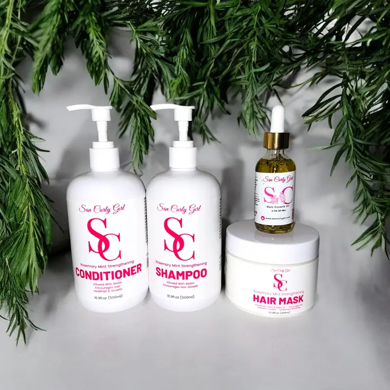 SC Hair Growth Set Rosemary 4 Pieces for Haircare and Comfort