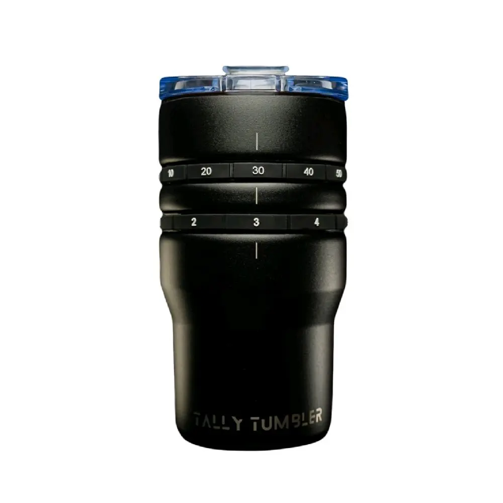 Tally Tumbler 4-in-1 Can Cooler & Scorekeeper 14oz Portable Party Drinkware with Customizable Tally Markers