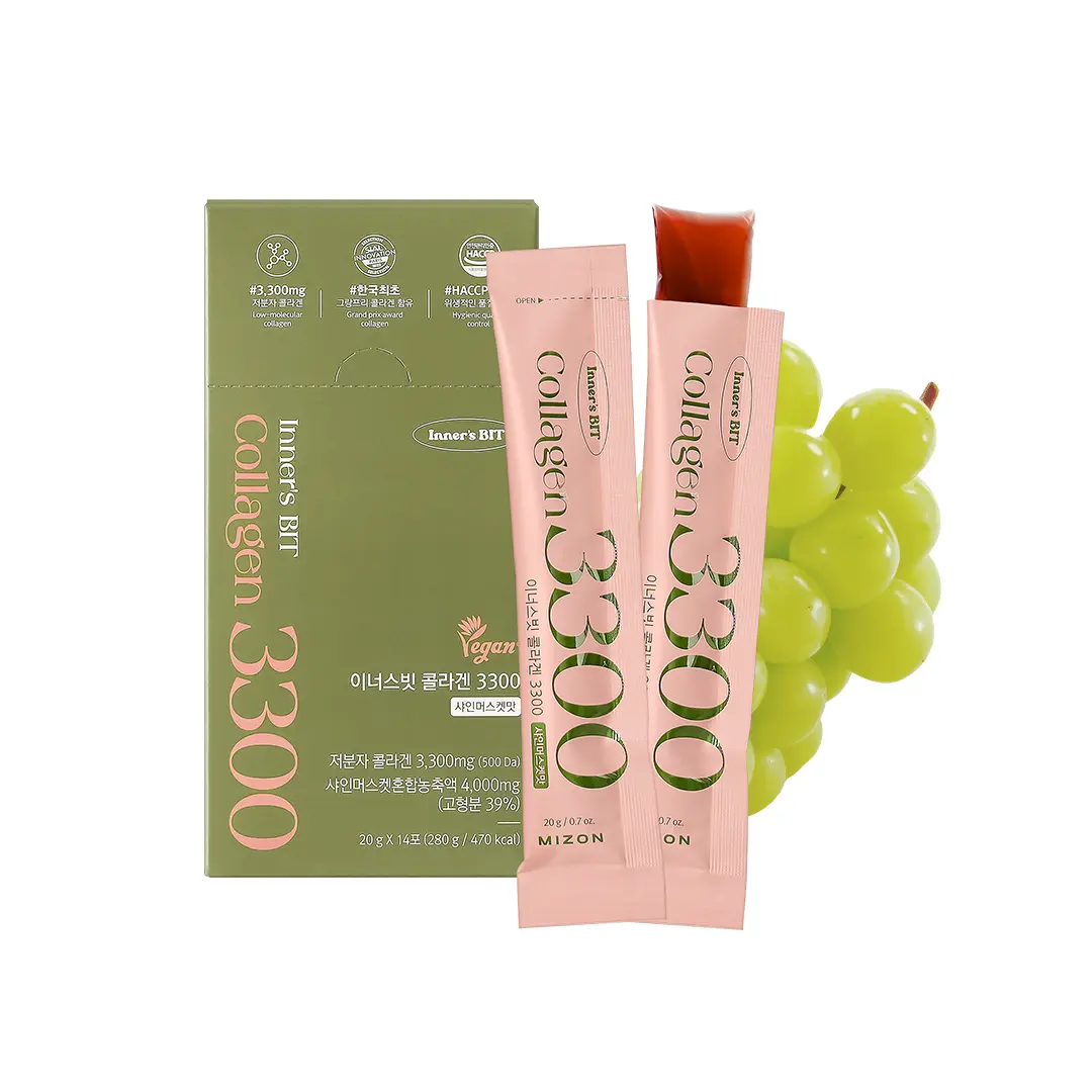 MIZON Inner Bit Collagen 3300 Youth Enhancing Collagen Jelly 3300mg Per Stick x14 pieces