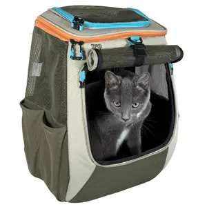 "The Navigator Earth" Cat Backpack & "The True Adventurer" Harness and Leash Set Bundle