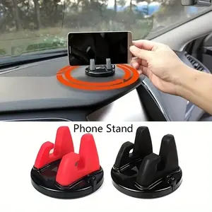 1pc Car phone holder, rotating base, car desktop dashboard, navigation phone, 360 degree silicone center console stand, Car Cellphone Mount, Car Mount Smartphone, Adjustable Holder, Multifunctional Car Accessories