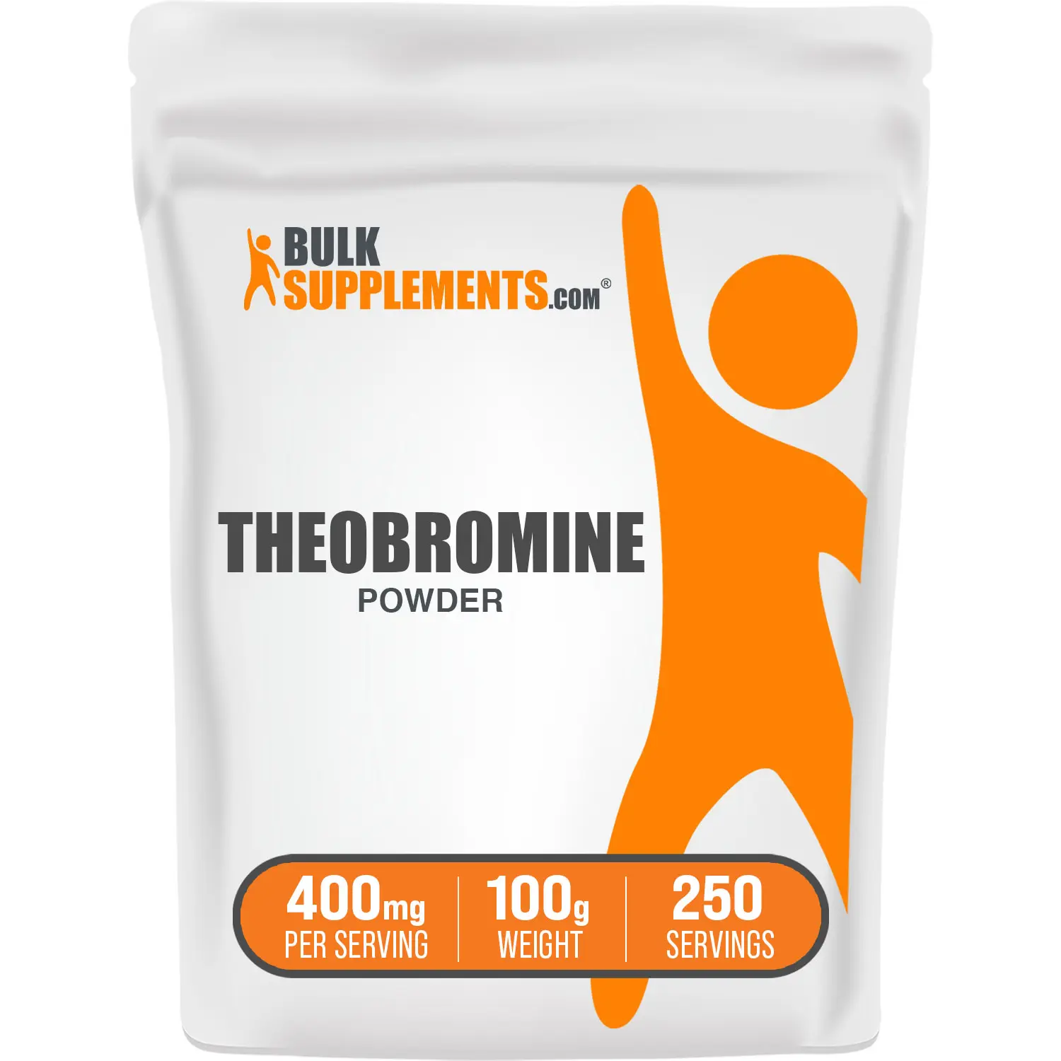BulkSupplements Theobromine Powder - Edible Clean Label Vitamins Supplements - 100g, 400mg Per Serving - Body Health, Daily Supplemental Nutrition Support, Energy & Focus Support, Edible Supplements