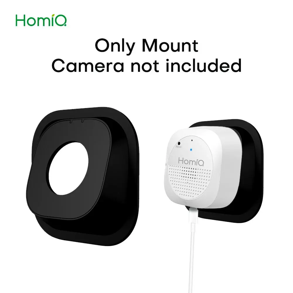 HomiQ AI Magnetic Window Mount with Magnetic Hold for Home Security Cameras - Adjustable Angle, Screwless, Non-Reflective, Self-Adhesive, Non-Destructive Outdoor Installation