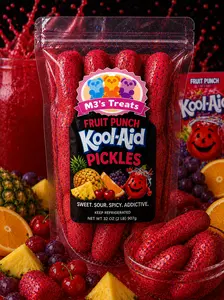 Fruit Punch Kool-Aid Pickles