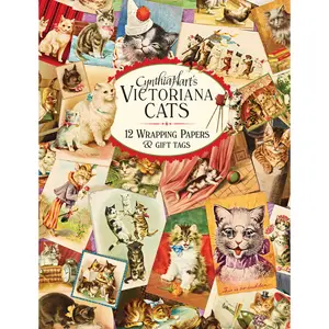 Cynthia Hart's Victoriana Cats: 12 Wrapping Papers and Gift Tags by Cynthia Hart [Paperback Book]