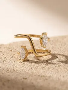 1 PC Teardrop-shaped Irregular Zircon Ring, Teardrop Bridal Rings, for Women Fashion Jewelry for Festival Party Daily Decor Wedding Engagement Ring Ladies Anniversary Birthday Valentine's Day Gift for Girlfriend