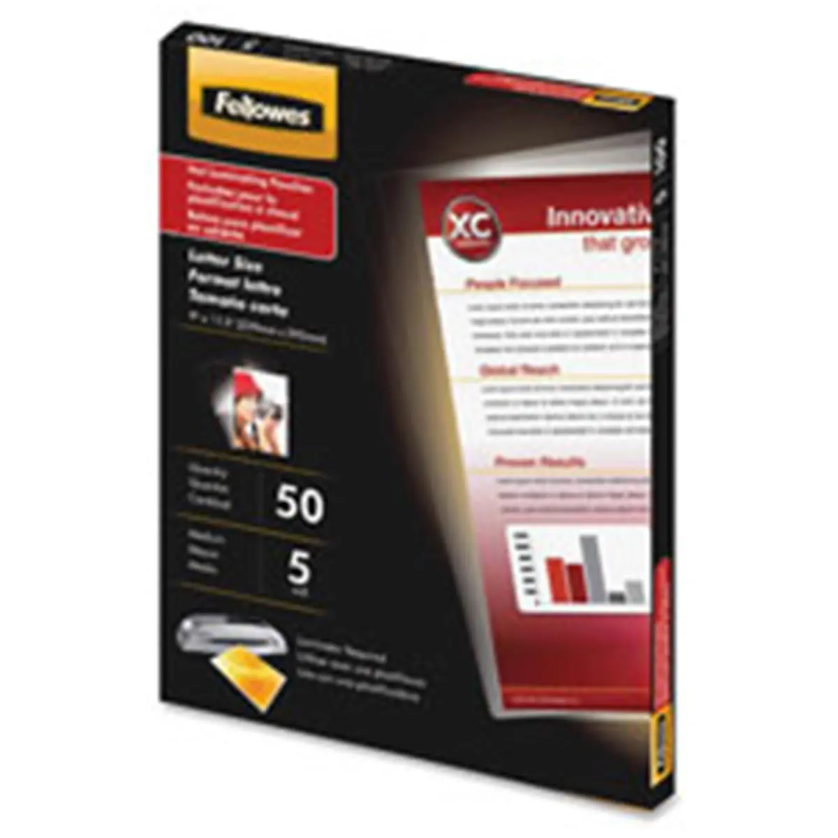 Fellowes FEL Laminating Pouches- 5 Mil- Ltr- 150Sht-PK- Clear