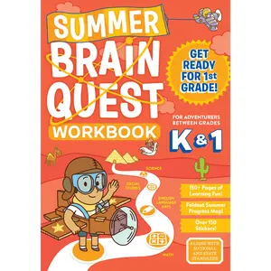 Summer Brain Quest: Between Grades K & 1 by Workman Publishing, Megan Butler, Claire Piddock, Kimberly Oliver Burnim, Edison Yan, Maris Wicks [Paperback Book]
