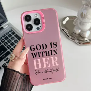 Bible Verse Psalm Pattern Shockproof Protective Case for iPhone 7 8 X Xsmax 11 12 13 14 15 16 17 Pro Max Plus Air XR 16E Matte Cover Christian Unique
