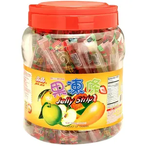 JINJIN Jelly Stick Assorted Flavor - Jar Value Size Sweet Fruit Flavored Dessert