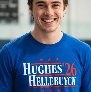 Hughes Hellebuyck '26 - Team USA Retro Campaign T-Shirt