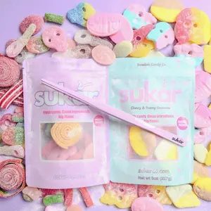 Sukar Family  Candy Pack Limited Time Mix Swedish Assortment 0.5 lb Bubs & 0.75 lb Sweet Sour Mix with Free Confectionary Tweezer - Snack