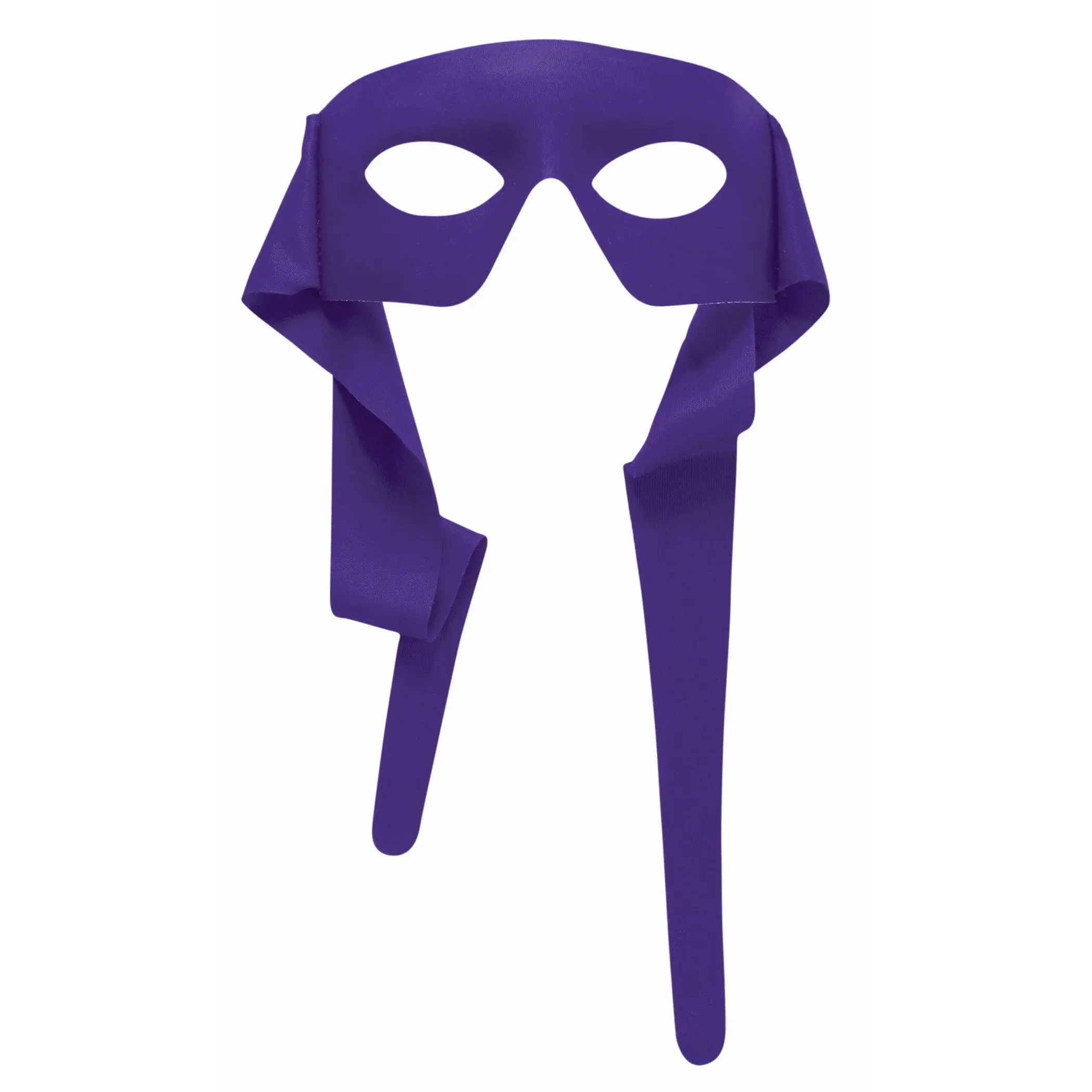 Purple Masked Man Ninja Costume Mask with Ties