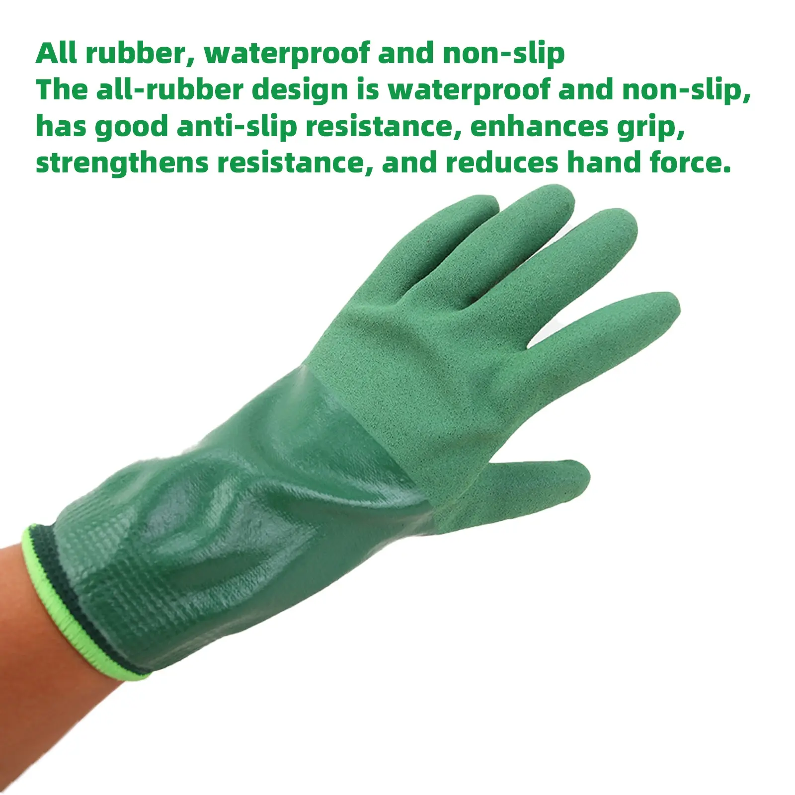 Labor Protection Safety Work Gloves, Waterproof Oil-Resistant Nitrile Gloves, Reusable, Durable Hand Protection Gear