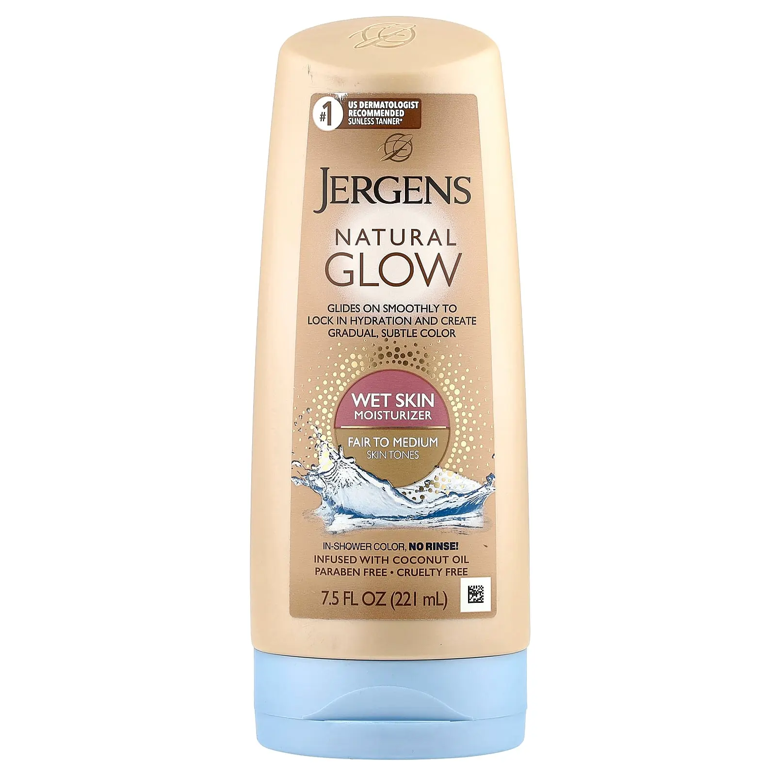 Jergens Natural Glow, Wet Skin Moisturizer, Fair to Medium, 7.5 fl oz (221 ml) Jergens Natural Glow, Wet Skin Moisturizer, Fair to Medium, 7.5 fl oz (221 ml)