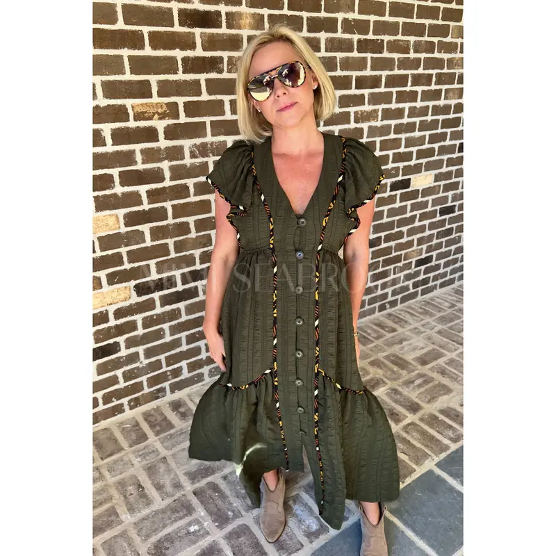 knee length dresses for ladies Black And White Embroidered Toucan Euroflax™ Premium Linen Sleeveless Maxi  Dress main image 0